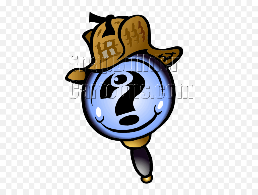 Download Magnify Glass Question Mark With Sherlock Hat - Magnigying Glass And Detective Emoji,Magnify Glass Emoji