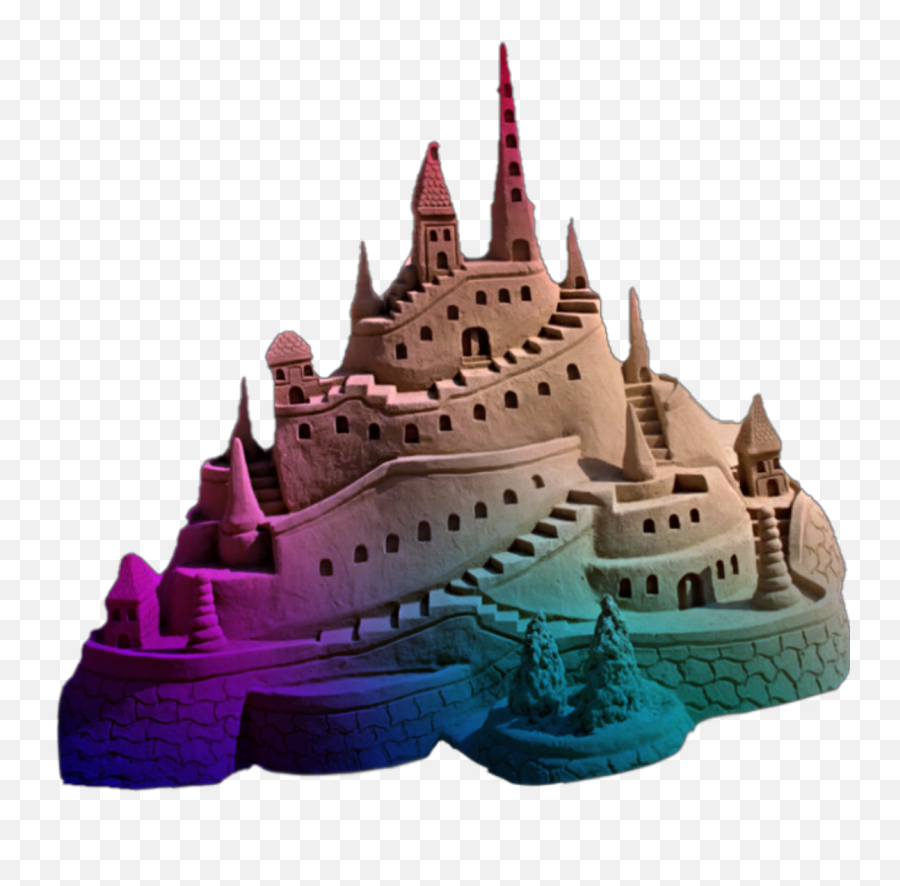 Sand Castle Sticker Challenge - Sand Castle High Resolution Emoji,Emoji Castle And Book