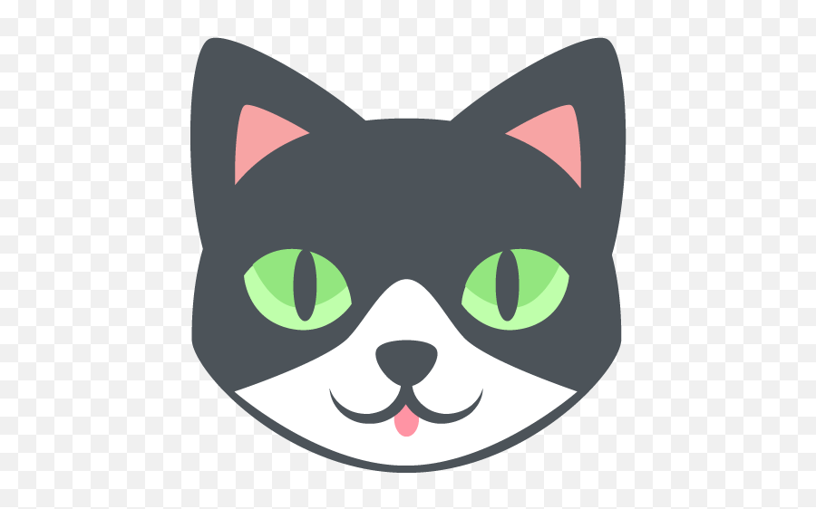 Cat Face Emoji Vector Icon - Cat Head Clipart Transparent,Cat Emoji