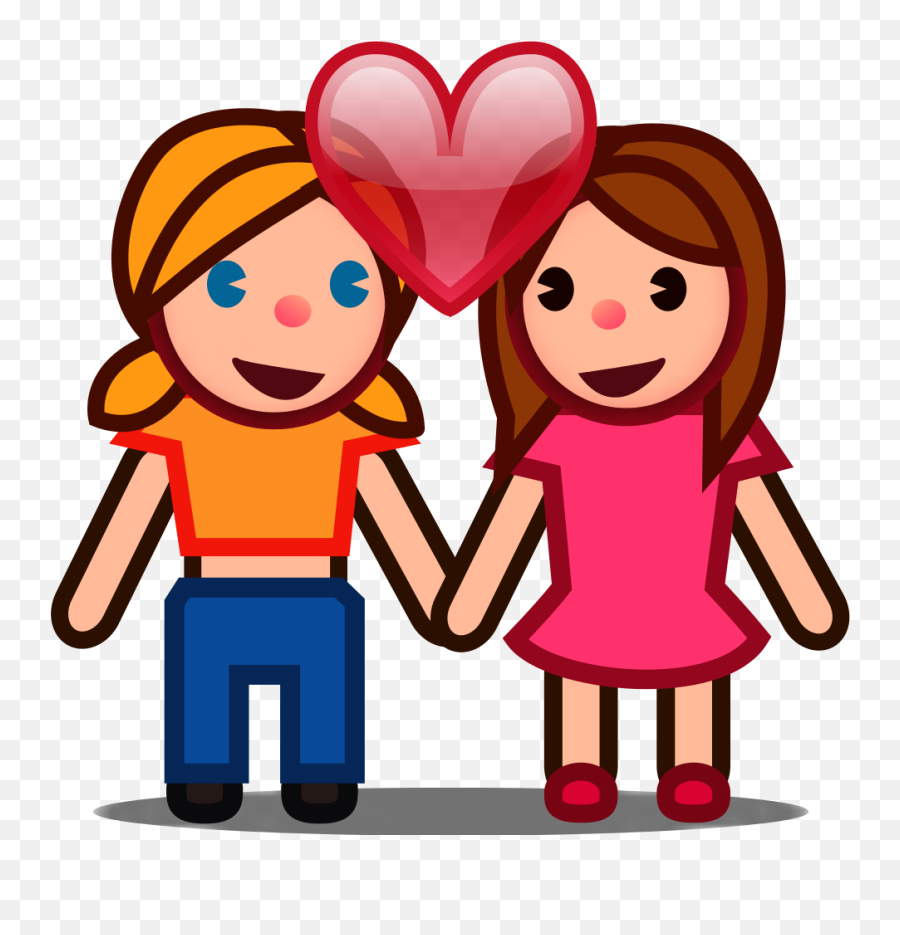 Peo - Emoji Man And Woman,Two Heart Emoji