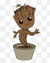 How To Draw Baby Groot - Step By Step How To Draw Groot Emoji,Groot Emoji