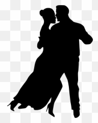 Dancer Clipart Guy - Couple Dancing Silhouette Png Emoji