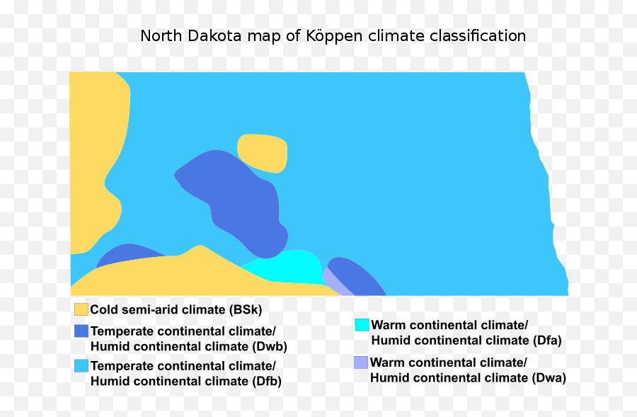 North Dakota Map Of Köppen Climate - Graphic Design Emoji,North Korea Emoji