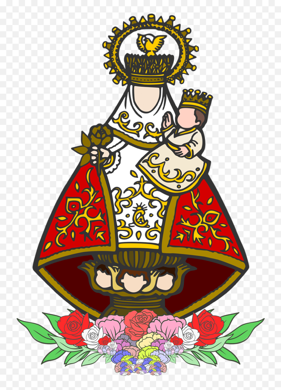 Virgin Virgin Of Covadonga Catholic - Virgen De Covadonga Dibujo Emoji,St Thomas Flag Emoji