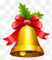 Christmas Bell Png Transparent Images - Christmas Bell Clipart Emoji,Bell Emoji Png