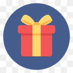 Birthday Wishes Cards - Gift Flat Icon Png Emoji