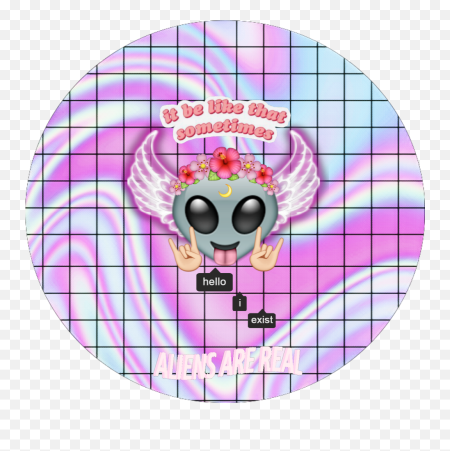 Alien Grid Text Aliensarereal Alien - Fisheye Distortion Emoji,Emoji Grid