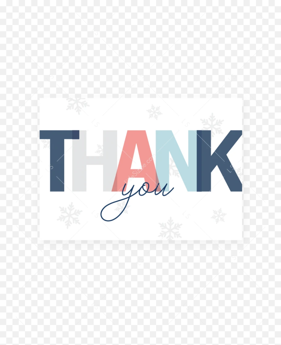 Printable Thank You Card For Winter - Graphic Design Emoji,Snowflake Sun Leaf Leaf Emoji