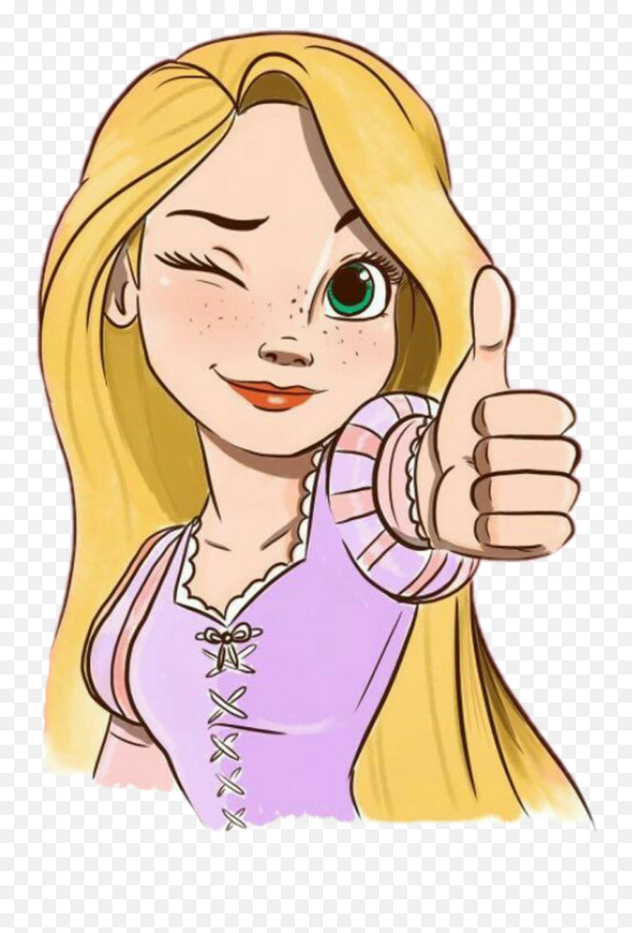 Tangled Rapunzel Blonde Blondehair - Cartoon Emoji,Rapunzel Emoji