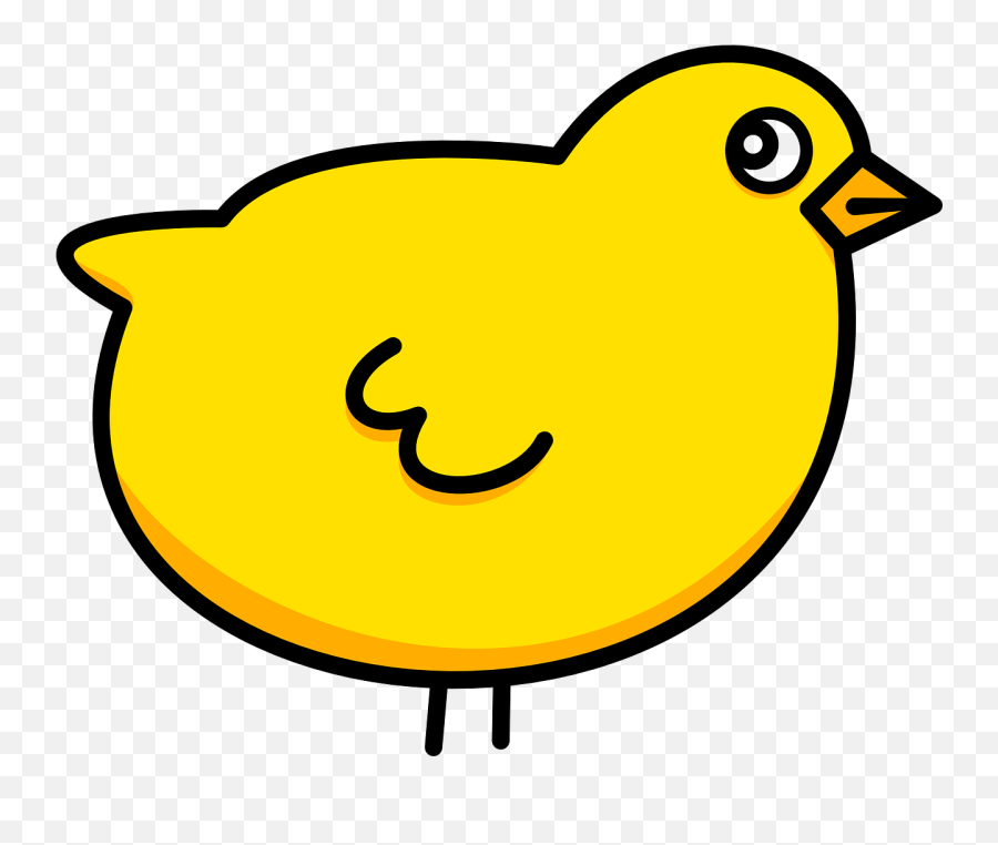 Chick Chicken Bird Birdie Yellow - Cartoon Baby Chicken Emoji,Baby Duck Emoji