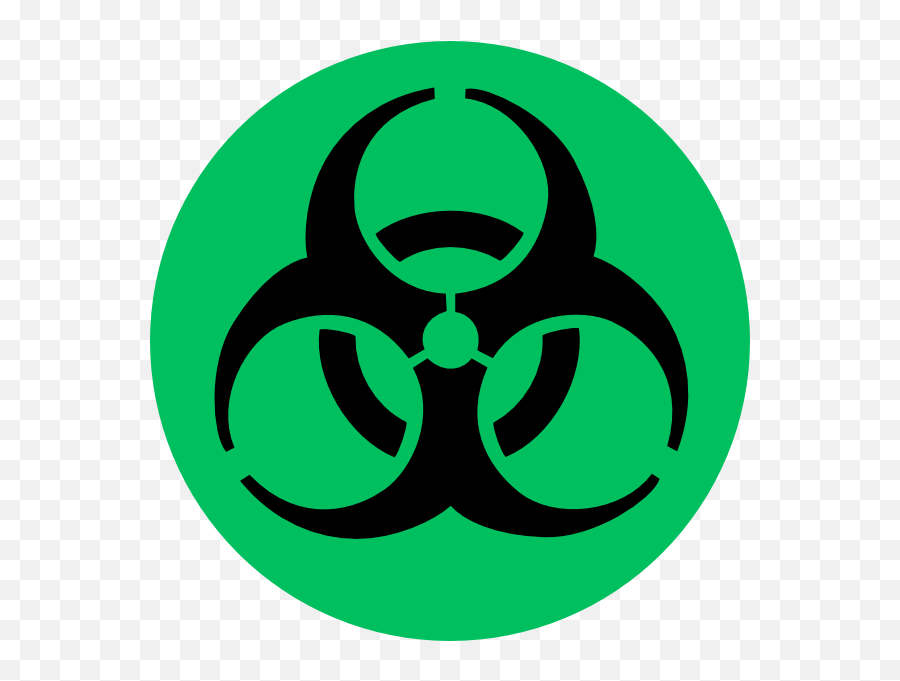 Picture - Bio Hazard Symbol Of Corona Emoji,Radioactive Symbol Emoji