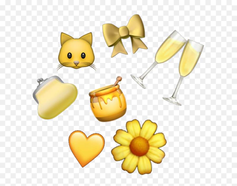 Emojis Honey Purse Flower Sunflowe - Illustration Emoji,Honey Emoji Iphone