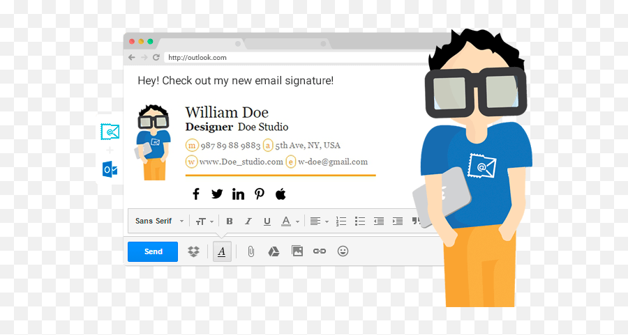 Cute Email Signature Clipart - Email Signatures Emoji,Insert Emoji In Outlook