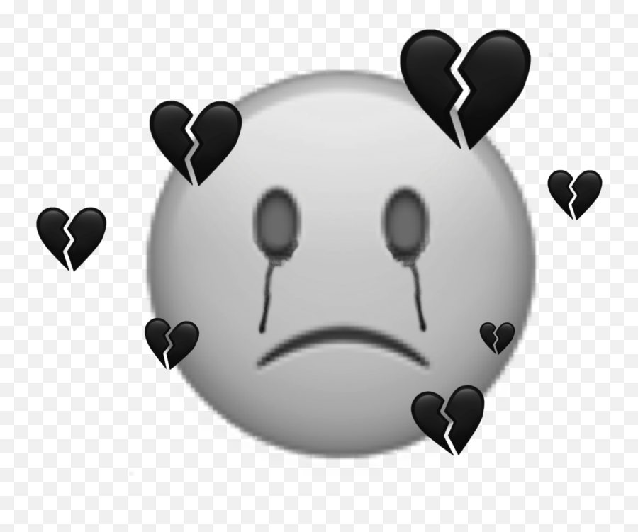 Sad Emoji Cry Freetoedit - Sad Heart Broken Emoji,Sad Panda Emoji