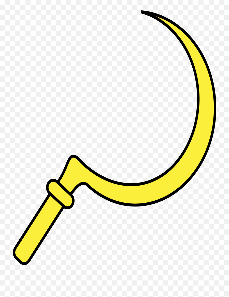 Open - Yellow Sickle Emoji,Hammer Sickle Emoji