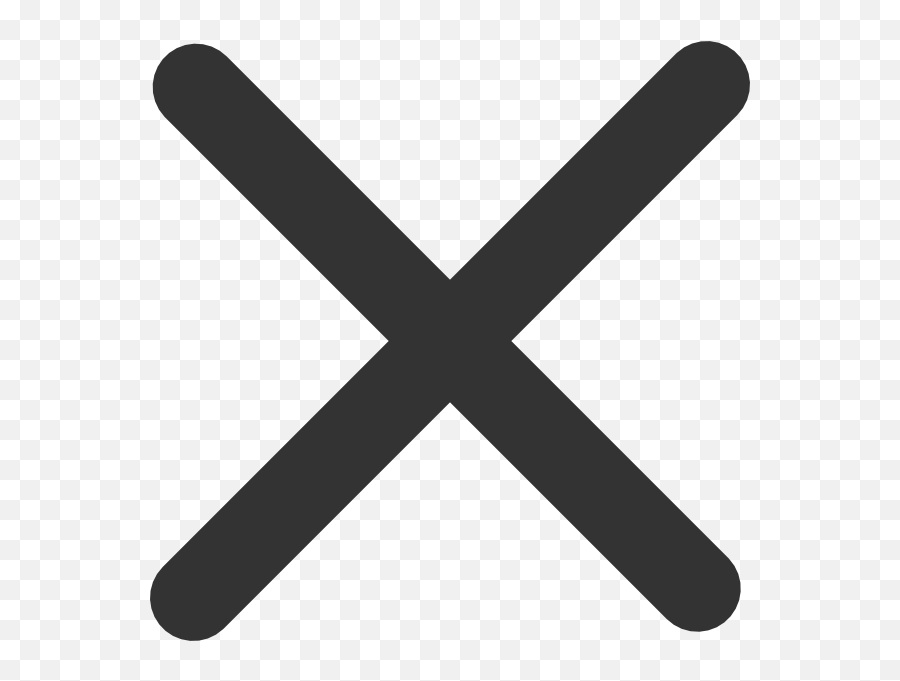 Black Clipart X - X Black And White Clipart Emoji,Black X Emoji