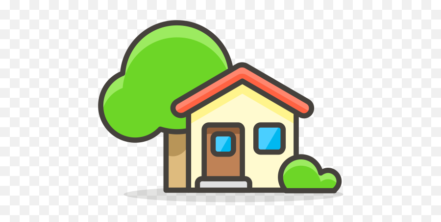 Home Emoji Icon Of Colored Outline Style - Cartoon House Icon Png,Barn Emoji