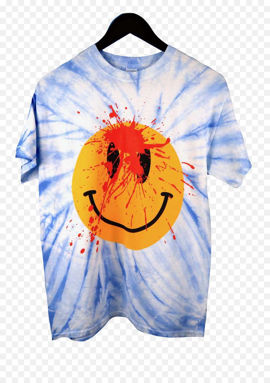 Playboi Carti Die Lit Tour Tie Dye - Playboi Carti Die Lit Tour Smiley Face T Shirt Blue Tie Dye Emoji,Tie Dye Emoji