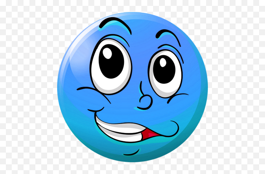 Smiley Émoticône Clipart Cartoon - Smiley Heureux Bleu Emoji,Blue Emoticon