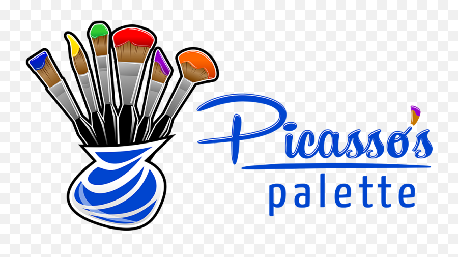 Picassos Palette Clipart - Picassos Palette Emoji,Emoji Paint Brush