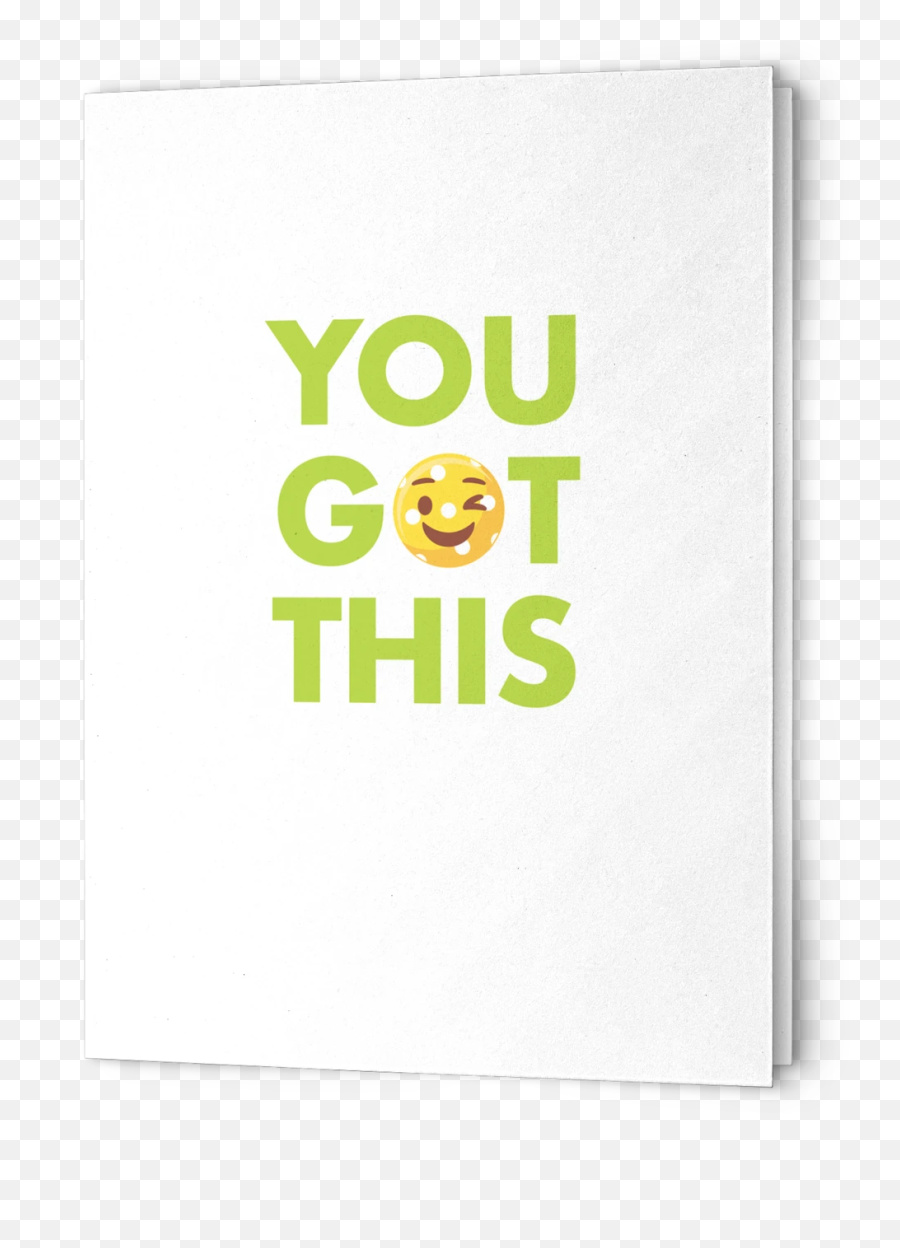 Pickleball Greeting Cards - Pomelo Emoji,You Got This Emoji