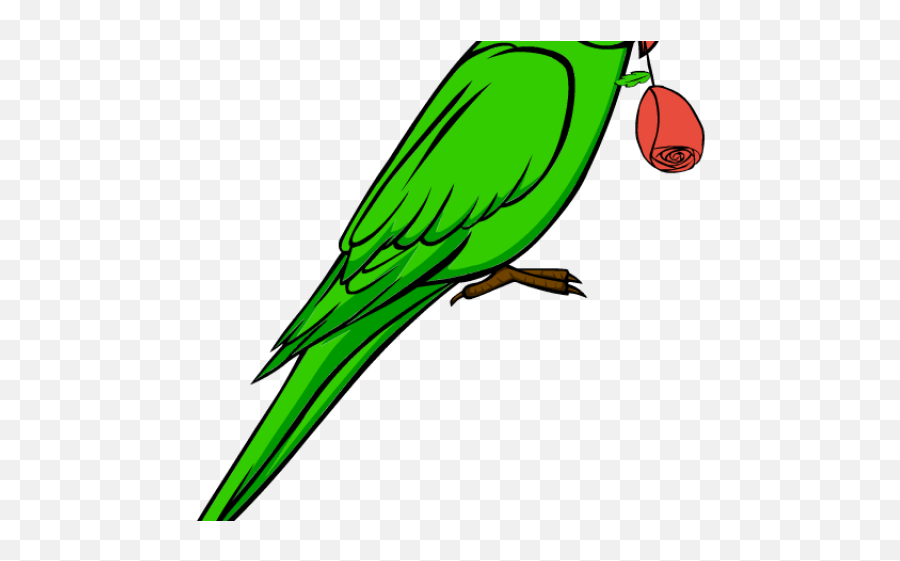 Green Transparent Parrot Clipart - Png Download Full Size Cartoon Green Parrot Parrot Emoji,Parrot Emoji