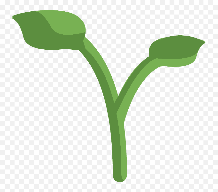 Seedling Emoji Clipart - Muda De Planta Png,Herb Emoji