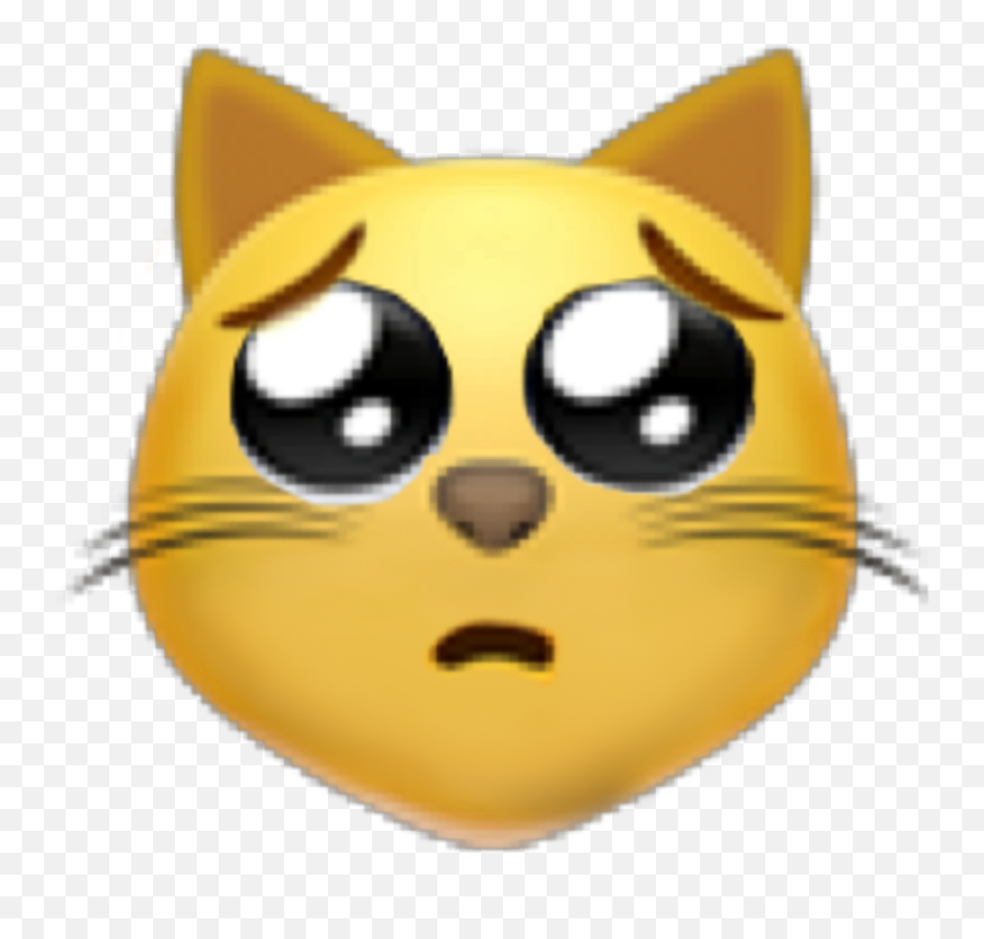 Emoji Cat Sad Edit Like Sticker Follow Sticker By Gg - Cat Emoji Edit,Sad Cat Emoji