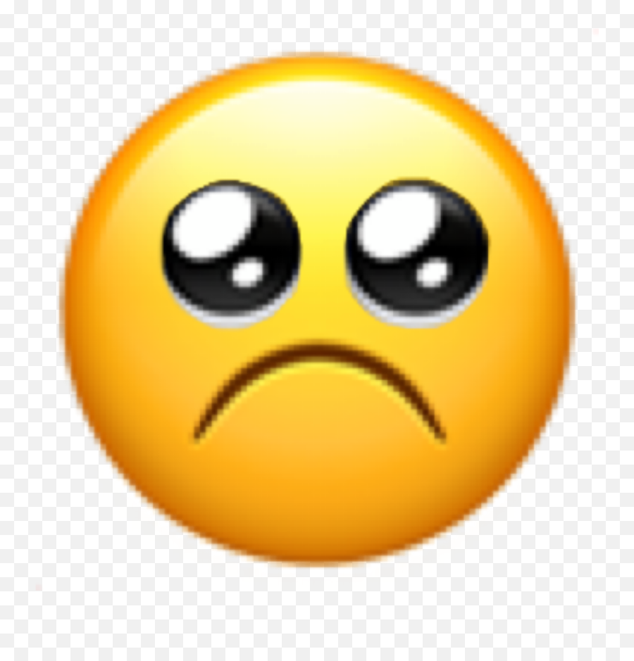 Sad Emoji Peachy Frown Frownyface - Happy,Frowny Emoji