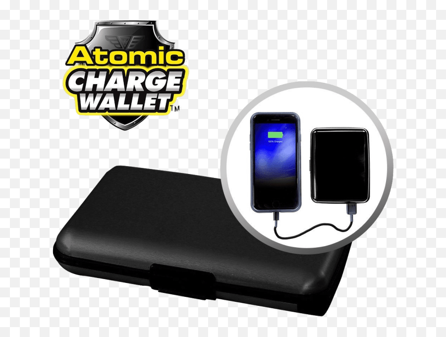 Asotv Atomic 2500 Mah Charge Wallet With Rfid Protection - Atomic Charge Wallet Emoji,Samsung Embarrassed Emoji