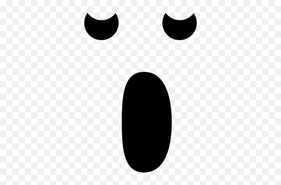 Yawning Emoticon Face In Rounded Square - Ghost Eyes And Mouth Emoji,Yawn Emoticon