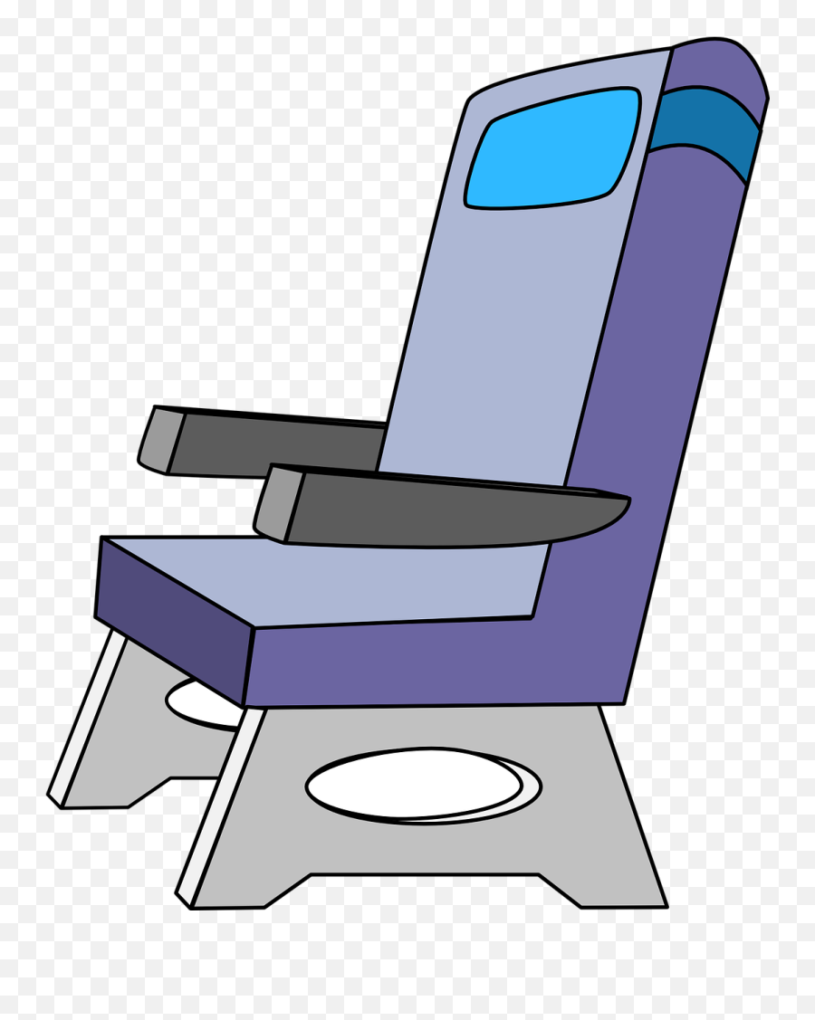Chair Seat Commercial Sturdy Arm Rests - Airplane Seat Clipart Emoji,Emoji Horse And Arm