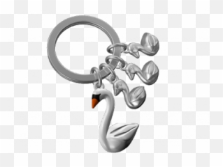Swan Family Keyring - Keychain Emoji,Swan Emoji