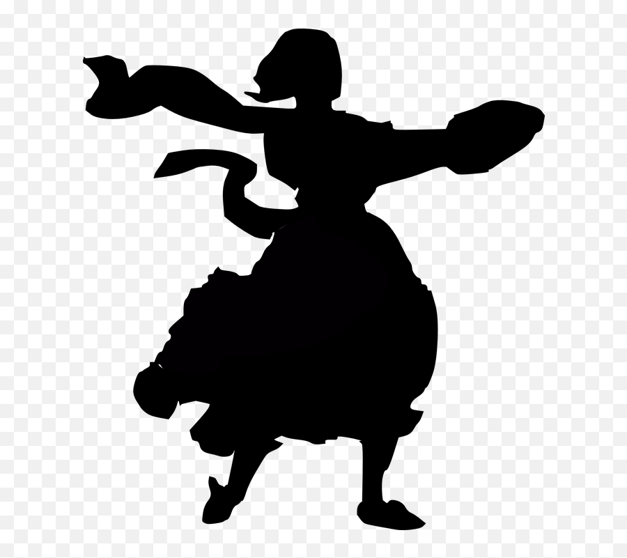 Dancing Woman Girl - Siluet Tari Tradisional Png Emoji,Dancer Emoji Costume