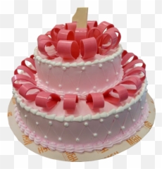 Pink Ribbon Cake - Decorating Emoji