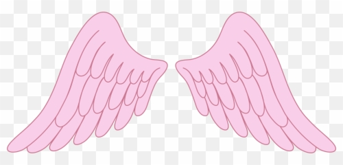 Clip Art Baby Angel Wings - Pink Emoji