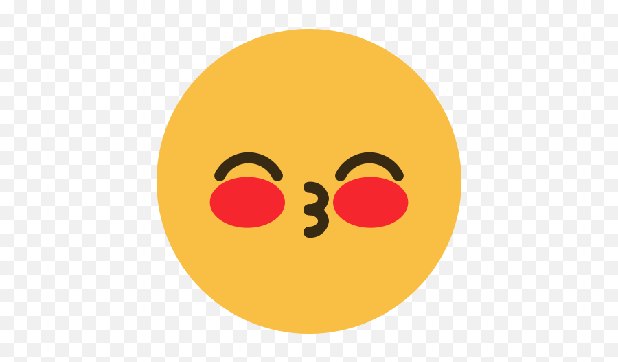Emoji Emotion Face Feeling Kiss Love Icon - Circle,Kiss Emoji Png