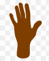 Brown Hands Clipart - Palm Emoji