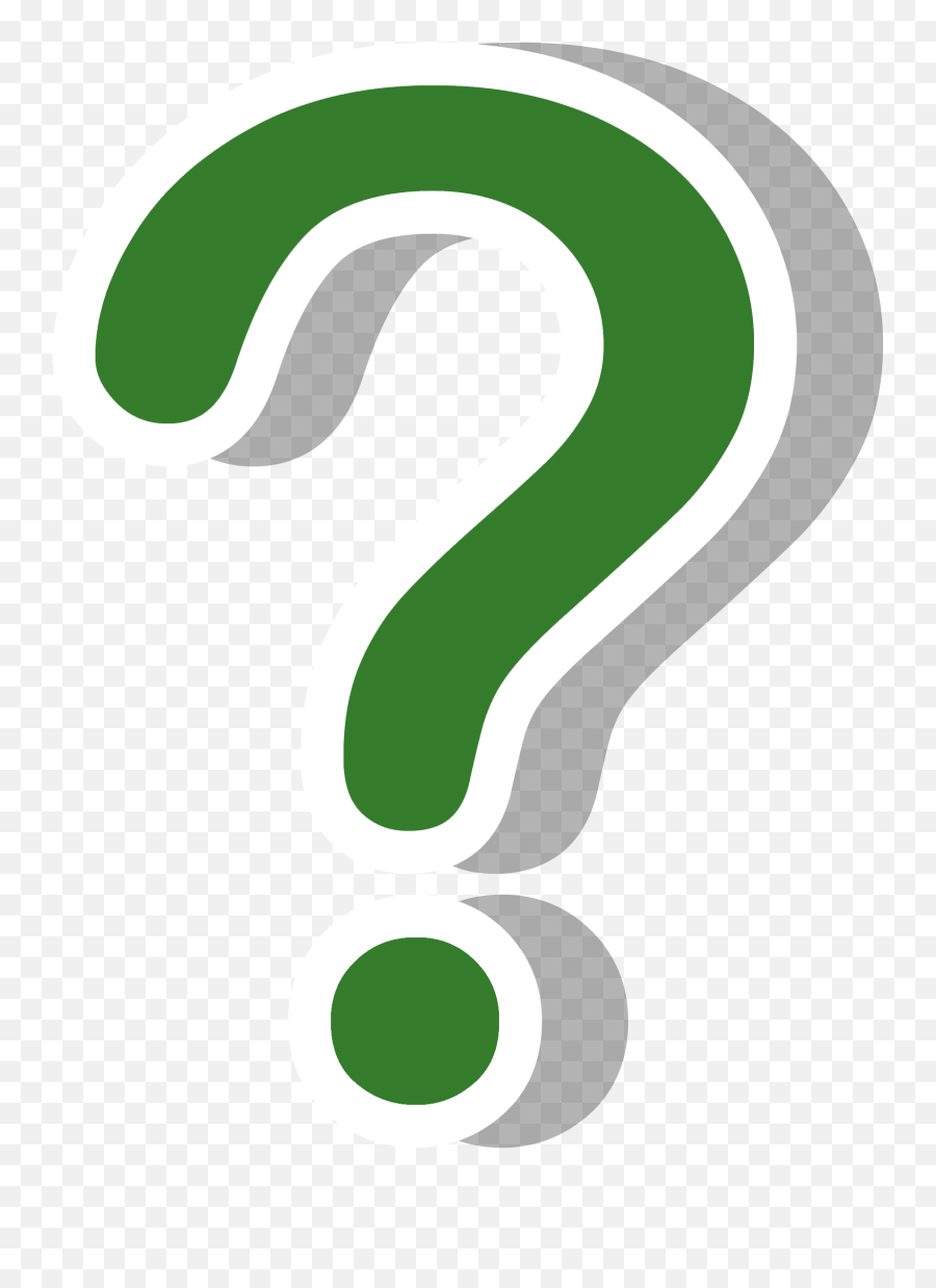 Where Can I Recycle - Questions Mark Transparent Background Green Question Mark Png Emoji,Recycle Emoji