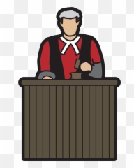 Images For Court Judge Cartoon - Transparent Clipart Emoji