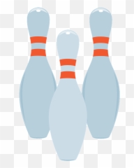Bowling Pin Clipart - Solid Emoji,Bowling Emoji