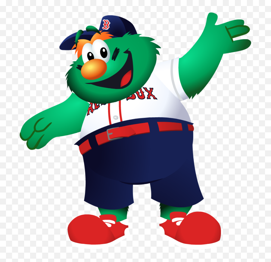 Redsox Wally Greenmonster - Red Sox Wally Cartoon Emoji,Red Sox Emoji