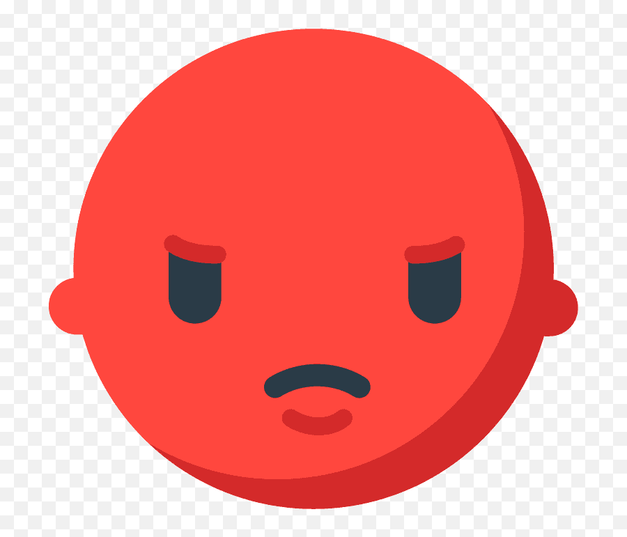 Pouting Face Emoji Clipart - Dot,Rage Face Emoji