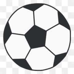 Soccer Ball Graphic - Sports Clip Art Black And White Emoji,Soccer Emoji