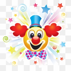 Clipart - Clown Cartoon Circus Emoji,Clown Emoji Transparent