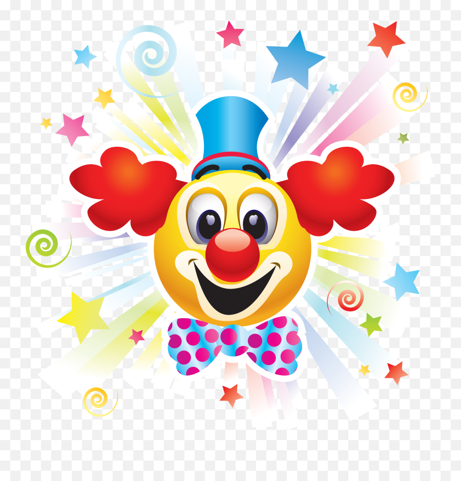 Clipart - Clown Cartoon Circus Emoji,Clown Emoji Transparent