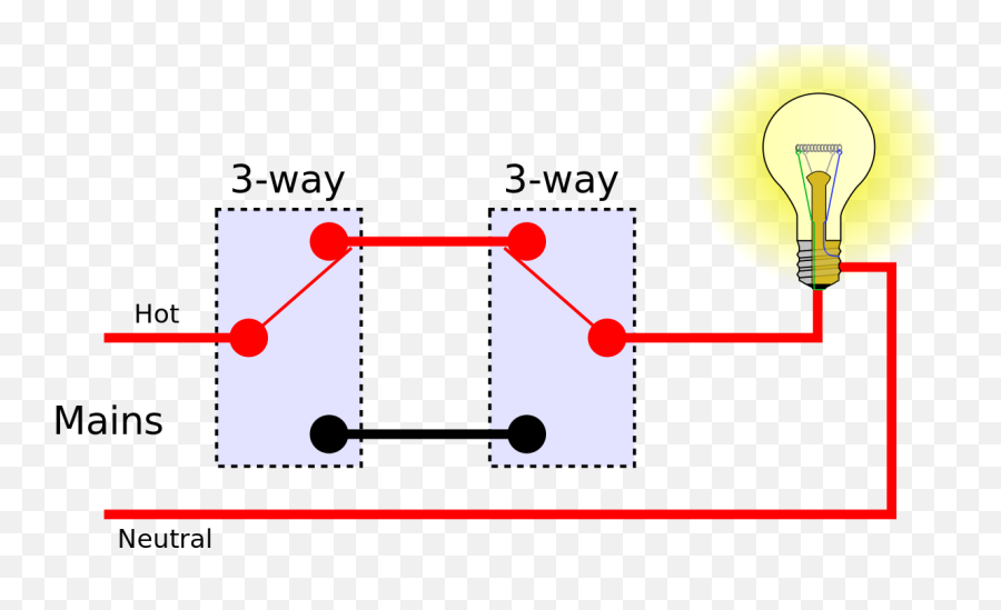 3 - 3 Way Switch Simple Diagram Emoji,Light Switch Emoji