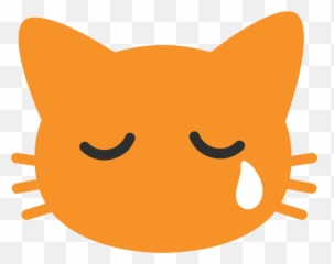 Emoji U1f63f - Android Crying Cat Emoji,Emoji 76