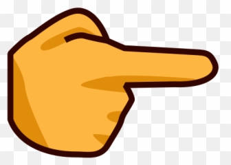 Finger Pointing Emoji Png Picture - Right