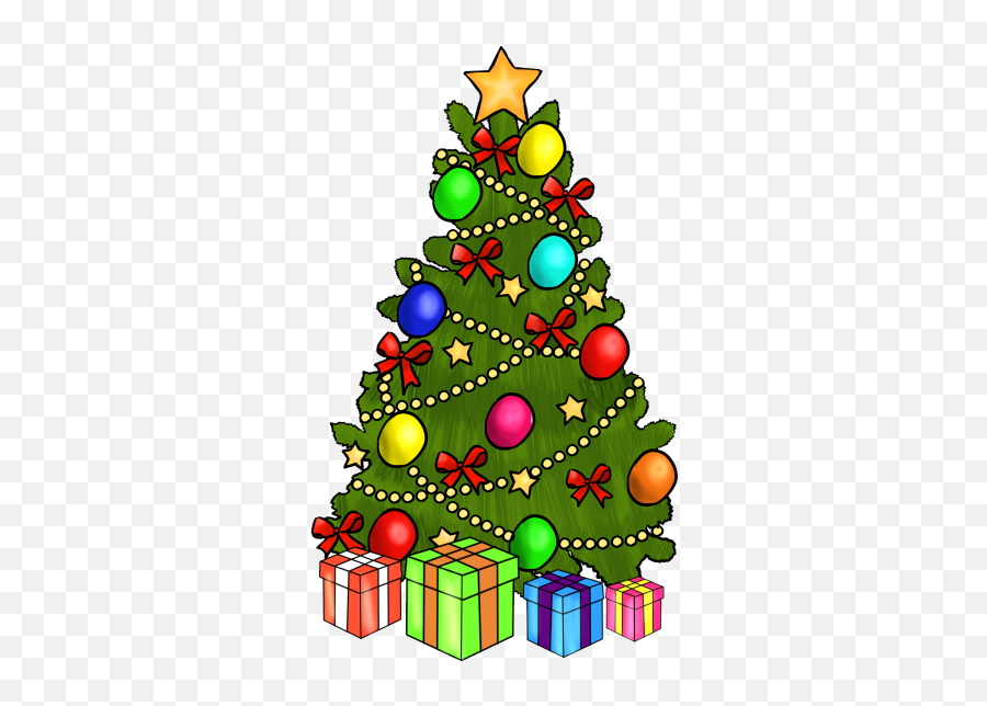 Christmas Clipart - Christmas Tree Clip Art Emoji,Emoji Xmas Tree